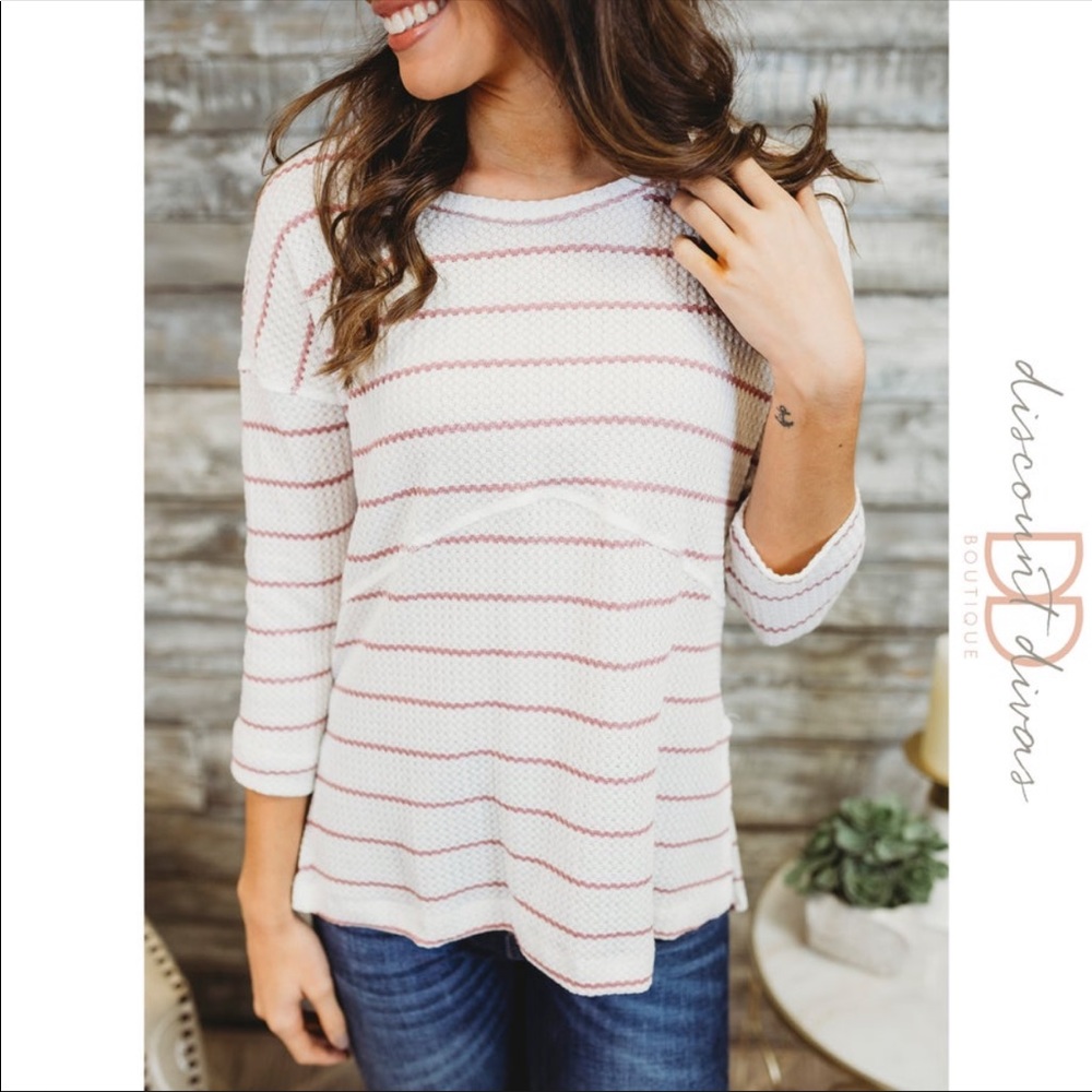 Lime n Chili waffle knit top
